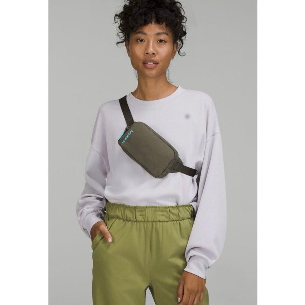 Lululemon Everywhere Belt Bag Mini Carob Brown Water Repellent | Khaki Sold Out